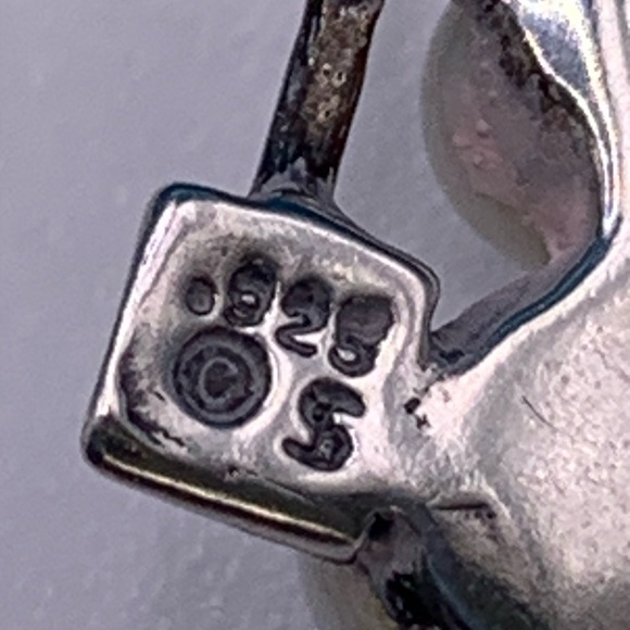 Silpada Vintage Sterling Pearl Snowman French Wire Earrings - Picture 8 of 11